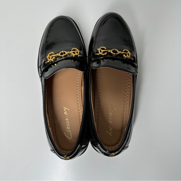 Sam Edelman Women's Deana Black Patent Leather Lug Sole Loafers Size 8 - Picture 6 of 10